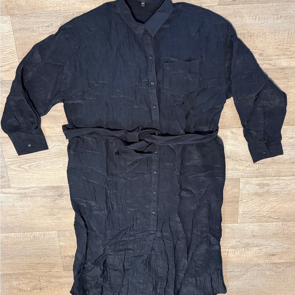 Express Women's Black Long Sleeve Dress/Shirt